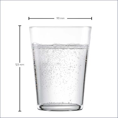 Zwiesel Glas Water Glass Together 0.5L (Set of 4), beautifully shaped drinking glasses, dishwasher-safe Tritan crystal glasses, Made in Germany (Art.-Nr. 122343)