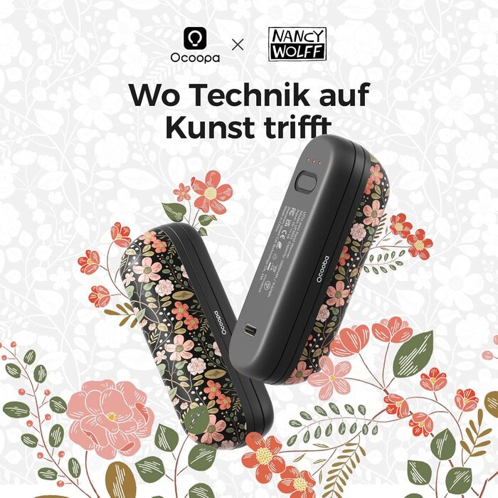 Грілки для рук OCOOPA UT2S Mini, 5200mAh, 2 шт. Магнітні електричні грілки для рук, багаторазові, для кемпінгу та міста