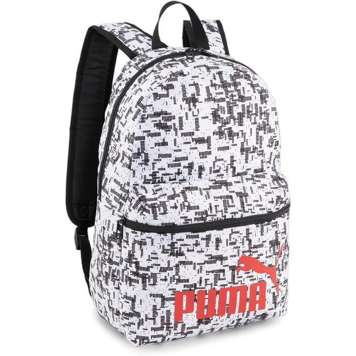 Рюкзак PUMA Phase AOP чорний та білий - унісекс, 1 шт.