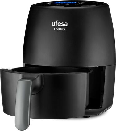 Фритюрниця Ufesa Twist з гарячим повітрям, 2л, 6 програм, 1200W, таймер, 80-200°C, без BPA, антипригарне покриття, Cool-Touch, білий, ексклюзив Amazon