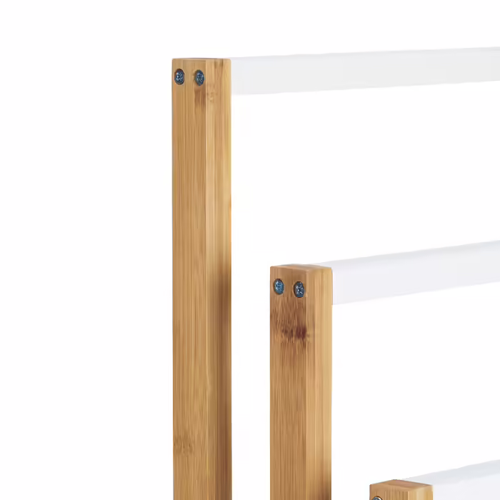 Relaxdays Bamboo Towel Rack 3-Tier
