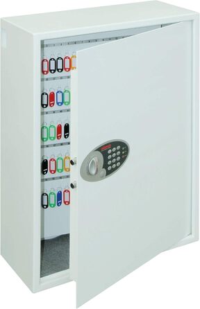 Шкафчик для ключів Phoenix Cygnus KS0032E на 48 ключів з брелоками, білий (300 гачків)