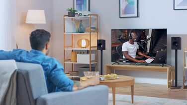 Підлогові стійки для акустики Kanto ST34P - пара, чорний метал, дерев'яний постамент | До 13.6 кг