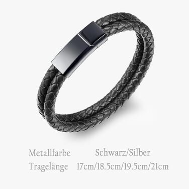 Чоловічий браслет TMT з гравіюванням з веганської шкіри | Браслет зі сталі та шкіри для чоловіків з магнітною застібкою | Браслет з іменем для чоловіків | Подарунок для нього на Різдво