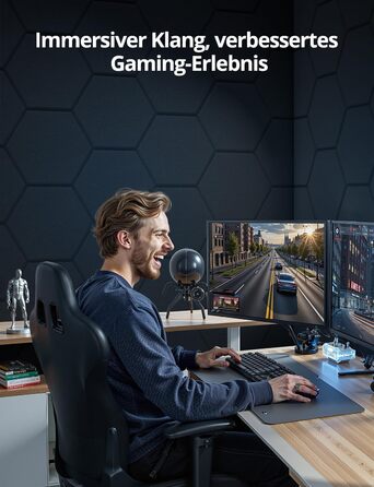 Акустичні гексагональні панелі самоклеючі, 12 шт. Поглинач звуку для студії, вітальні, геймерської зони та офісу, чорні, 30 x 26 x 0,9 см