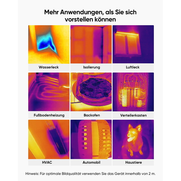HIKMICRO E01 Тепловізійна камера SuperIR: портативна інфрачервона камера з лазерним покажчиком, роздільна здатність 240x240, діапазон температур -20°C - 400°C, частота оновлення 20Hz