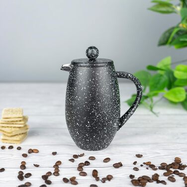 Кавоварка гейзерна Café Olé з подвійними стінками, нержавіюча сталь 18/10, 3 порції, 0.35л, чорний граніт