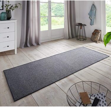 Килимок Bouclé Läufer – антиковзаючий килимок для кухні, вітальні, ванної кімнати, прихожої – 67x200 см (80x200 см, антрацит)