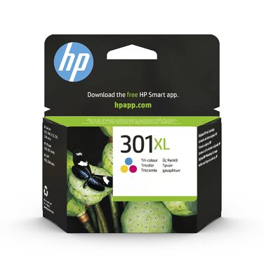 Оригінальний кольоровий картридж HP 301XL підвищеної ємності для принтера
