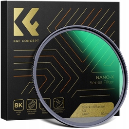 Дифузійний фільтр K&F Concept Nano-X Black Mist 1/4 (58 мм)