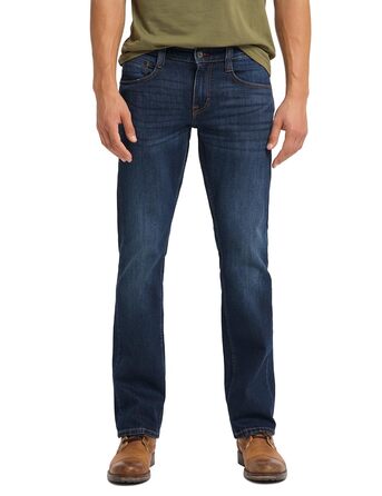 Джинси чоловічі MUSTANG Oregon Bootcut, стрейч, темно-сині (30-44, 34L), Denim