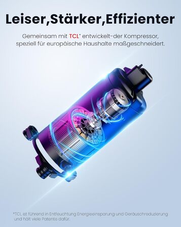 Електричний осушувач повітря Newentor 12L для підвалу, 35dB, з гофрованим шлангом 1м, для приміщень до 25м², 10 років гарантії, фільтр, таймер, продуктивність 24L/день