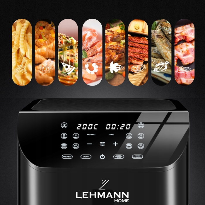 Аерофритюрниця Lehmann LHODF-1880E, 1800 Вт, 8 л