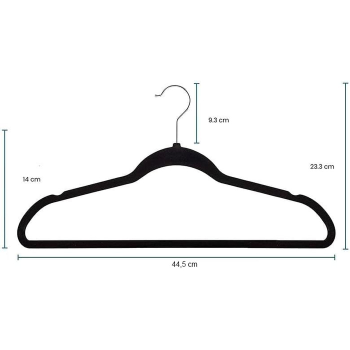 Плечики для одягу Ediesi, 50 шт., сірі, з антиковзаючим покриттям, м'які, тонкі, для штанів, сорочок, спідниць, костюмів (50 шт., сірі без плечиков)