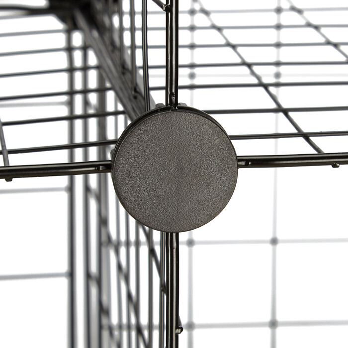 Relaxdays Wire Grid Shelf System with 6 Compartments