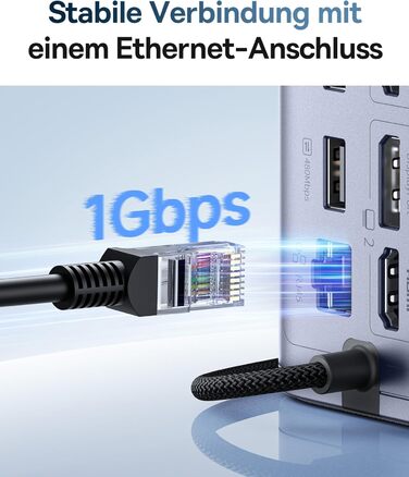 Базаус Док-станція USB-C 12-в-1, сумісна з Dell/HP/Lenovo/Asus/Acer/Mac, 2 монітори 4K HDMI, 10Gbps USB-C/A, 100W PD, Gigabit Ethernet