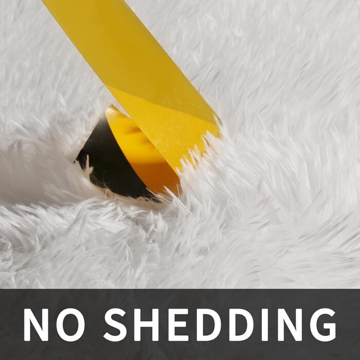 Килим Sour Lemon, 60 x 120 см, для вітальні/дитячої/коридору, м'який, пухнастий, з антиковзаючим шаром, легко миється, сучасний