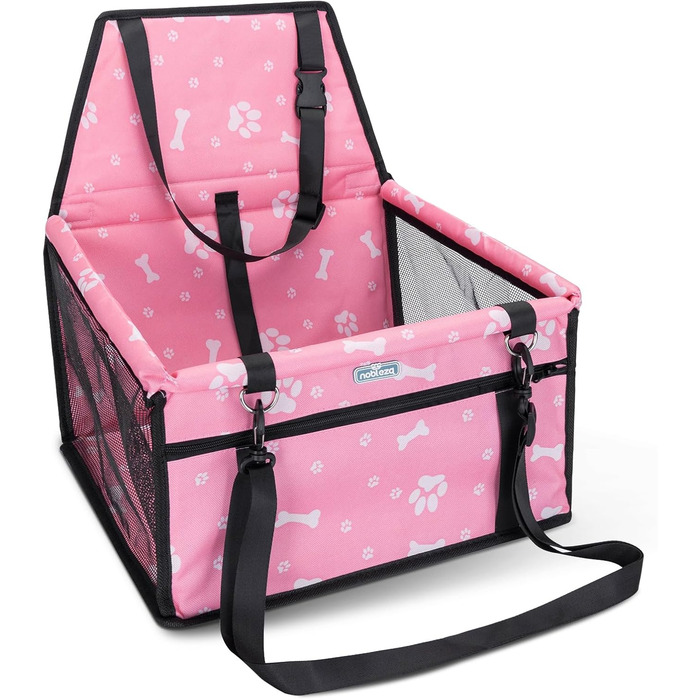 Nobleza Автокрісло для собак та котів, переноска для тварин, рожева, 40x34x25 см