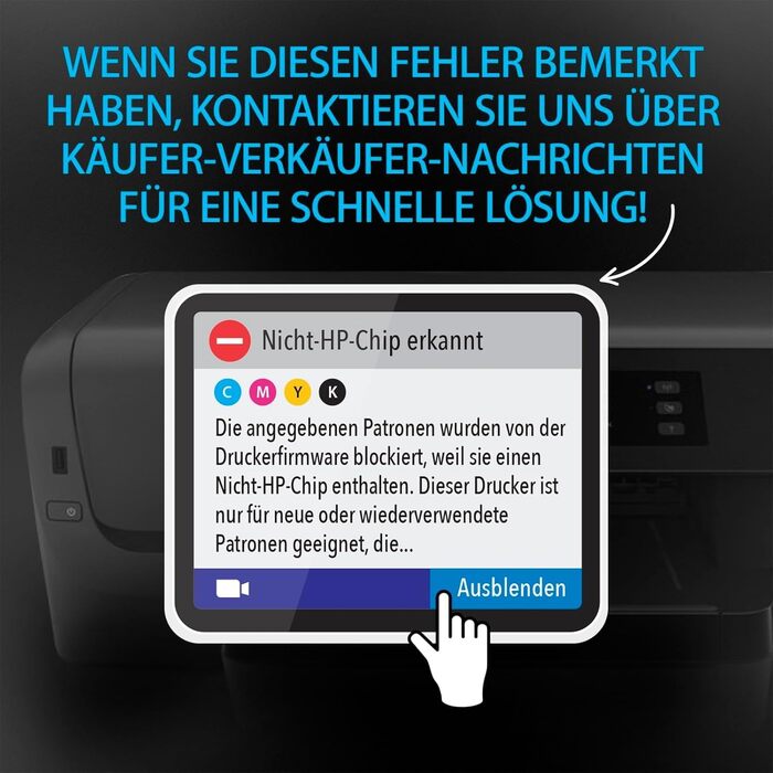 Комплект картриджів Smart Ink для HP 903 XL (Чорний, Синій, Червоний, Жовтий) з чипом для принтерів OfficeJet Pro 6950, 6960, 6970