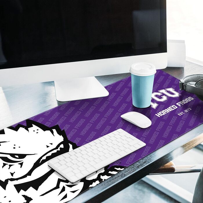 Килимок для миші та підкладка на стіл YouTheFan NCAA Logo Series (TCU Horned Frogs)