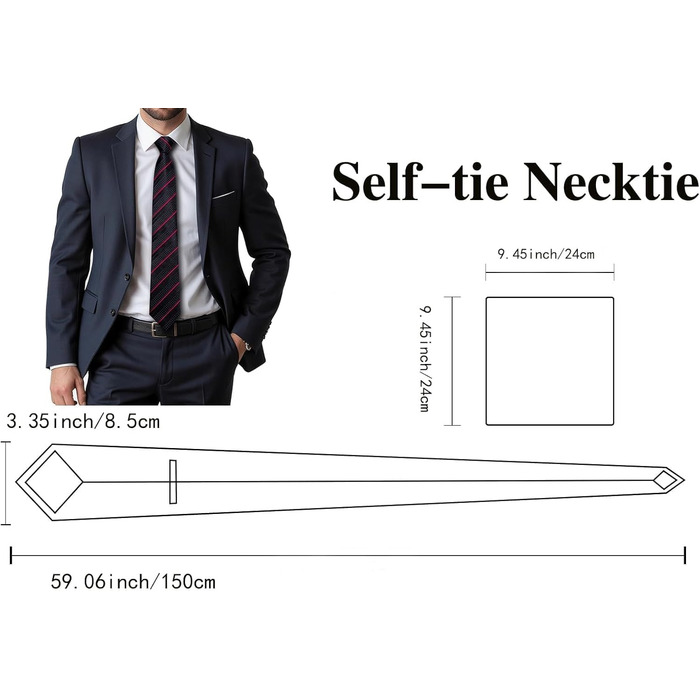 Чоловіча краватка Dubulle з квітковим візерунком Paisley, шовкова краватка, смугаста, комплект краватки та нагрудного хустинки для весілля, ділового стилю (чорно-червона смугаста)