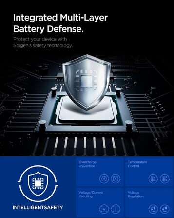 Зарядний пристрій Spigen ArcStation Essential GaN 47W 2xUSB-C з PPS та PD 3.0, чорний