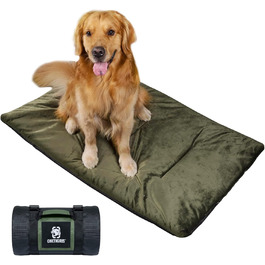 OneTigris Dog Blanket 110cm*68cm, Thickened Velvet Dog Mat Warmer Velvet Dog Bed Cat Bed for Large & Medium-Sized Dogs Travel Camping Outdoor, Reversible and Portable, Hand Washable