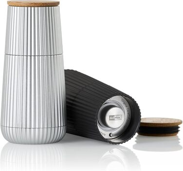 Набір для перекручування перцю та солі AdHoc MP155 Scape з керамічним жорном CeraCut®, темно-зелений та світло-зелений, регулювання ступеня помолу, подарункова упаковка