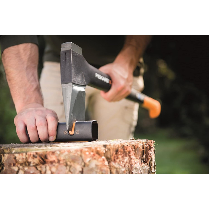 Точилка для ножів Fiskars Xsharp: керамічний точильний елемент, корпус з скловолокна, чорний/помаранчевий