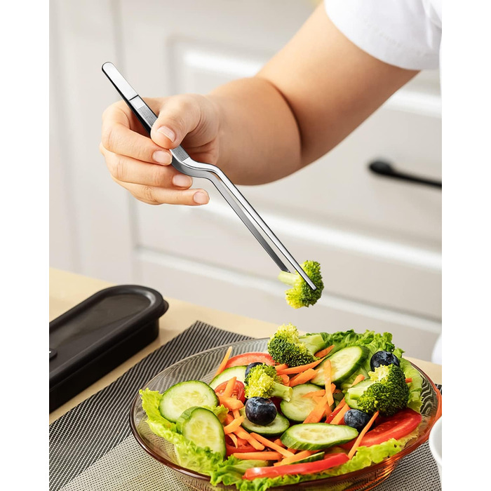 Набір кухонних пінцетів 10 дюймів, професійний, з нержавіючої сталі, для приготування, декорування та BBQ