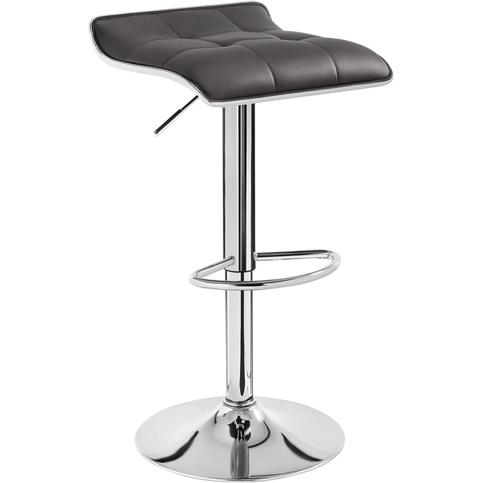 WOLTU Adjustable Bar Stools 2-Pack - Metal Frame, 360° Swivel, Footrest, Faux Leather - Perfect for Bar, Kitchen, Counter, Cafe
