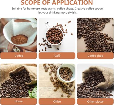 4-Piece Measuring Spoon and Cup Set - Measuring Spoon Sets, Tea Measuring Cups, Dry Measuring Cups, Basic Coffee Bean Scoops, Measuring Spoons and Cups, Stainless Steel, Rose Gold