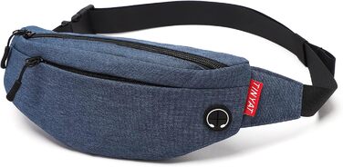 Поясна сумка TYNAT для туризму та спорту (сіра, блакитна), T201