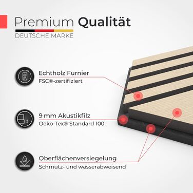 Акустичні панелі з натурального дерева горіх, самоклеючі 3D гексагони для шумоізоляції стін (набір 9 шт, 30x26 см, чорний фетр)