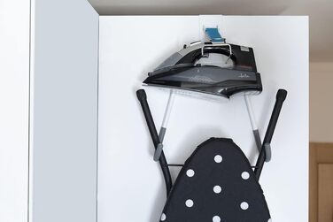 Підставка для праски та прасувальної дошки Jata Hogar HPLA8115, нержавіюча сталь, сіра