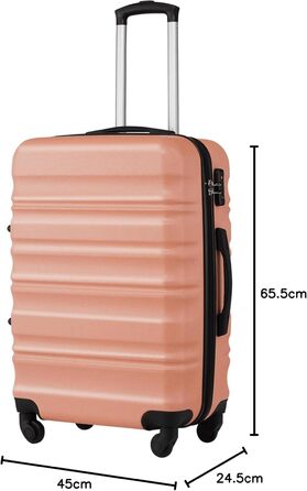 Валіза COOLIFE з жорстким корпусом, тріумф на коліщатках: стильна та безпечна подорож