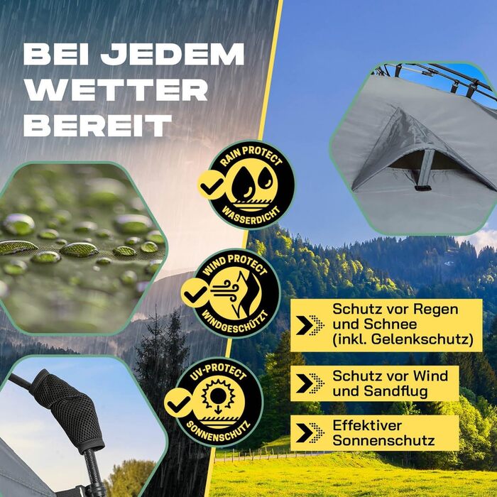 LUMALAND Преміум душова кабіна | Намет для туалету для внутрішнього та зовнішнього використання | Мобільний переодягальний та складський намет | Намет для фотографії тварин | Ідеально для кемпінгу, фестивалів та риболовлі | Водонепроникний та вітростійкий