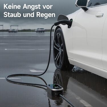 Кабель для зарядки електромобіля Type 2, 3.6 кВт, 8 м, 6-16A, 1 фаза, з цифровим дисплеєм, IP65, для EV/PHEV