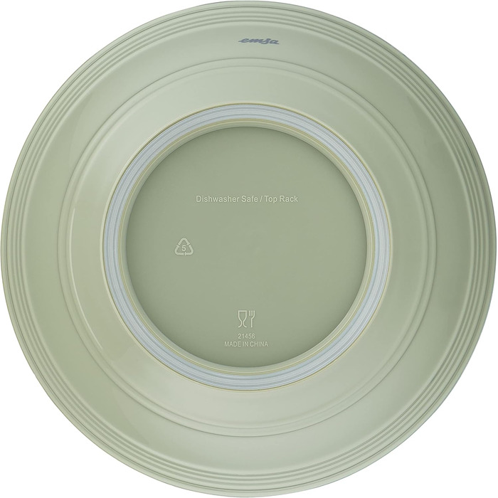 Emsa K32527 Prep&Bake Plastic Mixing Bowl 2.75 L | with a preserving lid for refrigerator storage | non-slip base | perfect stability when mixing | dishwasher safe | Green