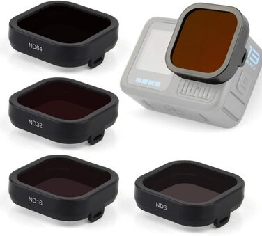 Фільтри для GoPro Hero 13: Набір ND/CPL для підводної зйомки (4 шт.)