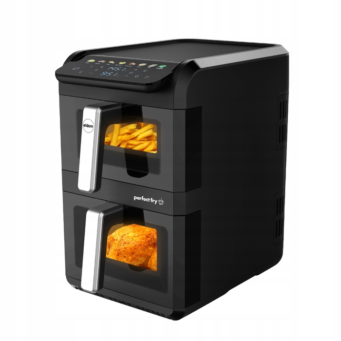 Аерофритюрниця вертикальна FR300 2700W, дві кошики, 10л