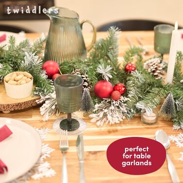 50 прикрас на ялинку Twiddlers - Різні розміри та покриття (6см, 4см, 3см) - Матові, блискучі, з глітером - для ялинкової прикраси