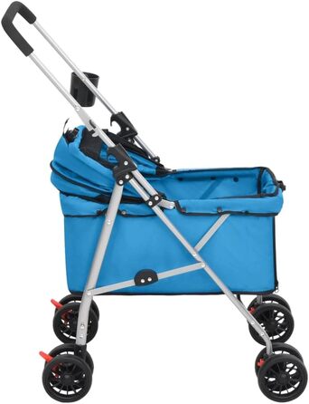 ВідаXL Переноска для собак, візок для собак, складаний, 76x50x100 см, Оксфорд, блакитний
