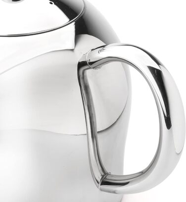 Bredemeijer small, round double-walled teapot 0.5 Liter (Highly polished, 1.0 L)