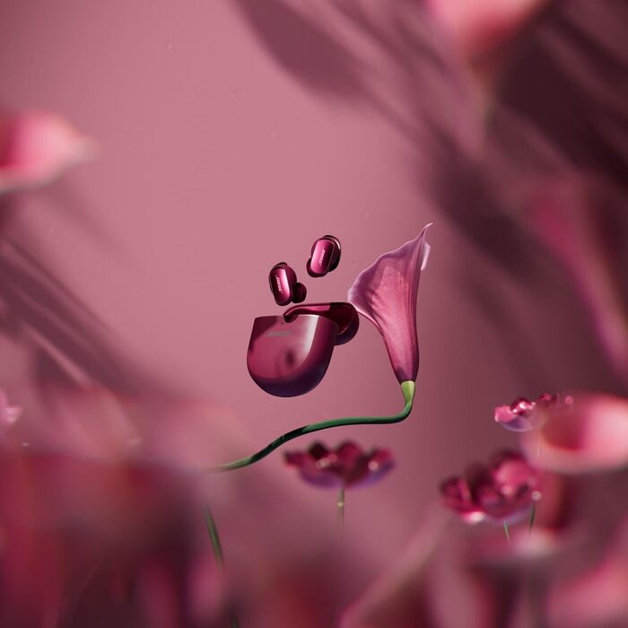 Bose QuietComfort Ultra Bluetooth-навушники (2-ге покоління) - бездротові, з шумозаглушенням, IPX4, до 6 год роботи, глибокий бас, темно-сливовий колір