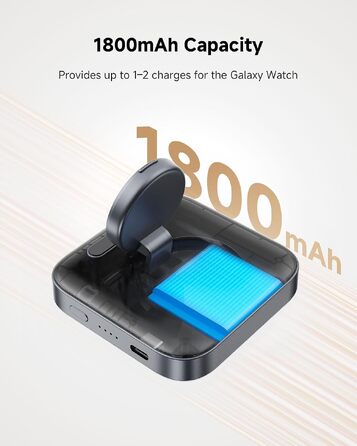 Індукційна зарядна станція для Samsung Galaxy Watch 8, колір тех-сірий (не підходить для Watch Ultra 2/9)