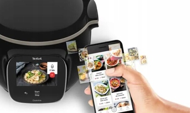 Мультиварка-скороварка Tefal Cook4me Touch CY912, 6 л, Wi-Fi, 13 функцій, чорна