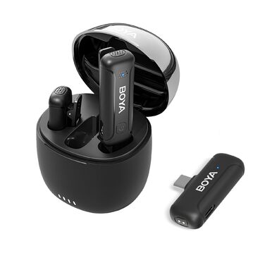 BOYA BY-WM3T-U2: Бездротовий петличний мікрофон з USB-C для Android/iPhone - 100м, 32год, шумозаглушення