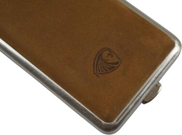 GERMANUS Cigarette Case, Made in Germany, Slim Cowhide, 85 to 100 mm