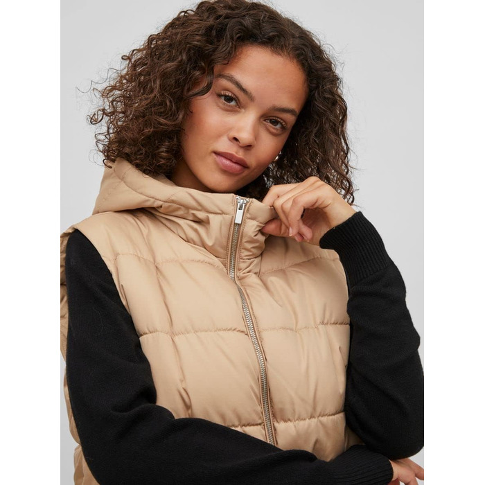 Жилет утеплений Vila Vitate S/L для жінок, розмір 34, колір Sesame
